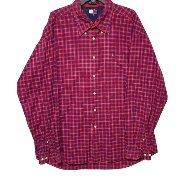 Tommy Hilfiger MENS BUTTON DOWN LONG SLEEVE SHIRTS XXL - Picture 1 of 9